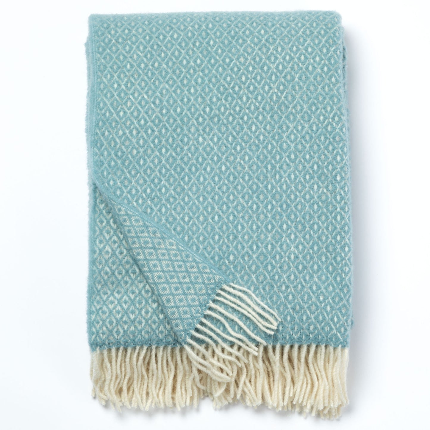 Ukrainian 100% Wool Fringed Throw Blanket