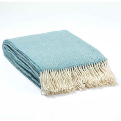 Ukrainian 100% Wool Fringed Throw Blanket