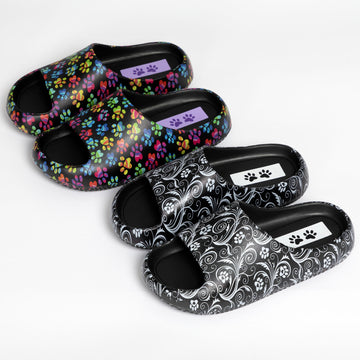 2 Designs Paw Print Pillow Slides