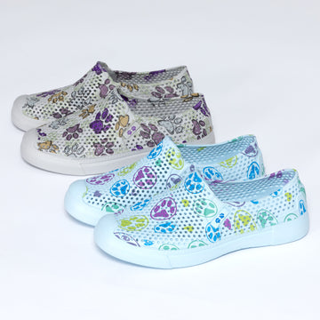 2 Designs Paw Print Lightweight Slip-On Shoes