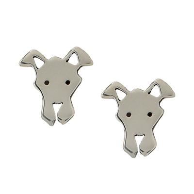 Great Dane Sterling Silver Post Earrings