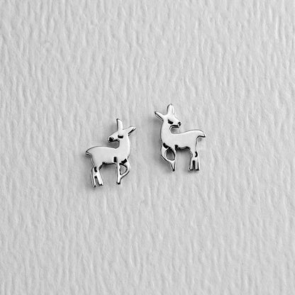 Oh Deer Sterling Silver Post Earrings