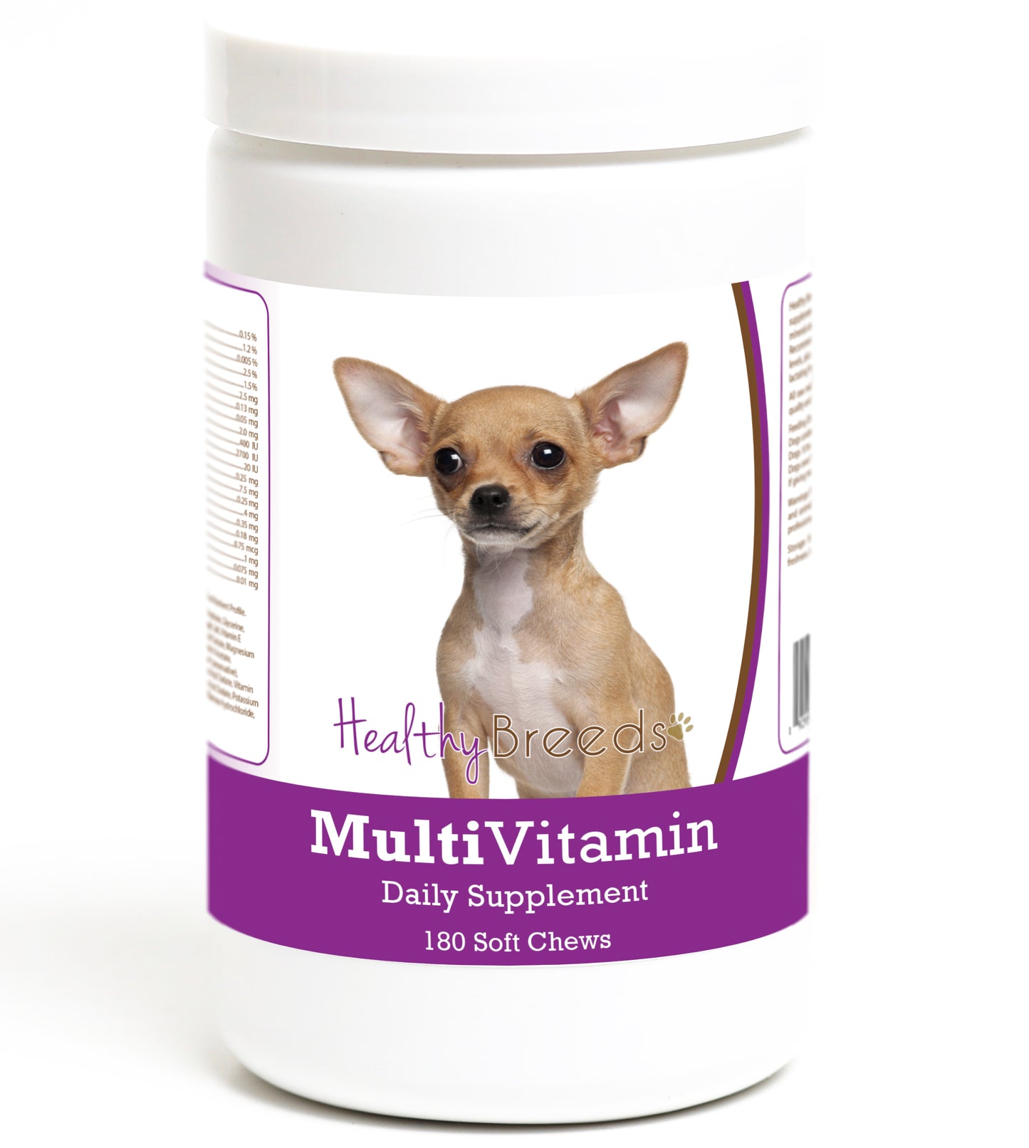 Healthy Breeds Multivitamin Soft Chew for Dogs - 180 Count