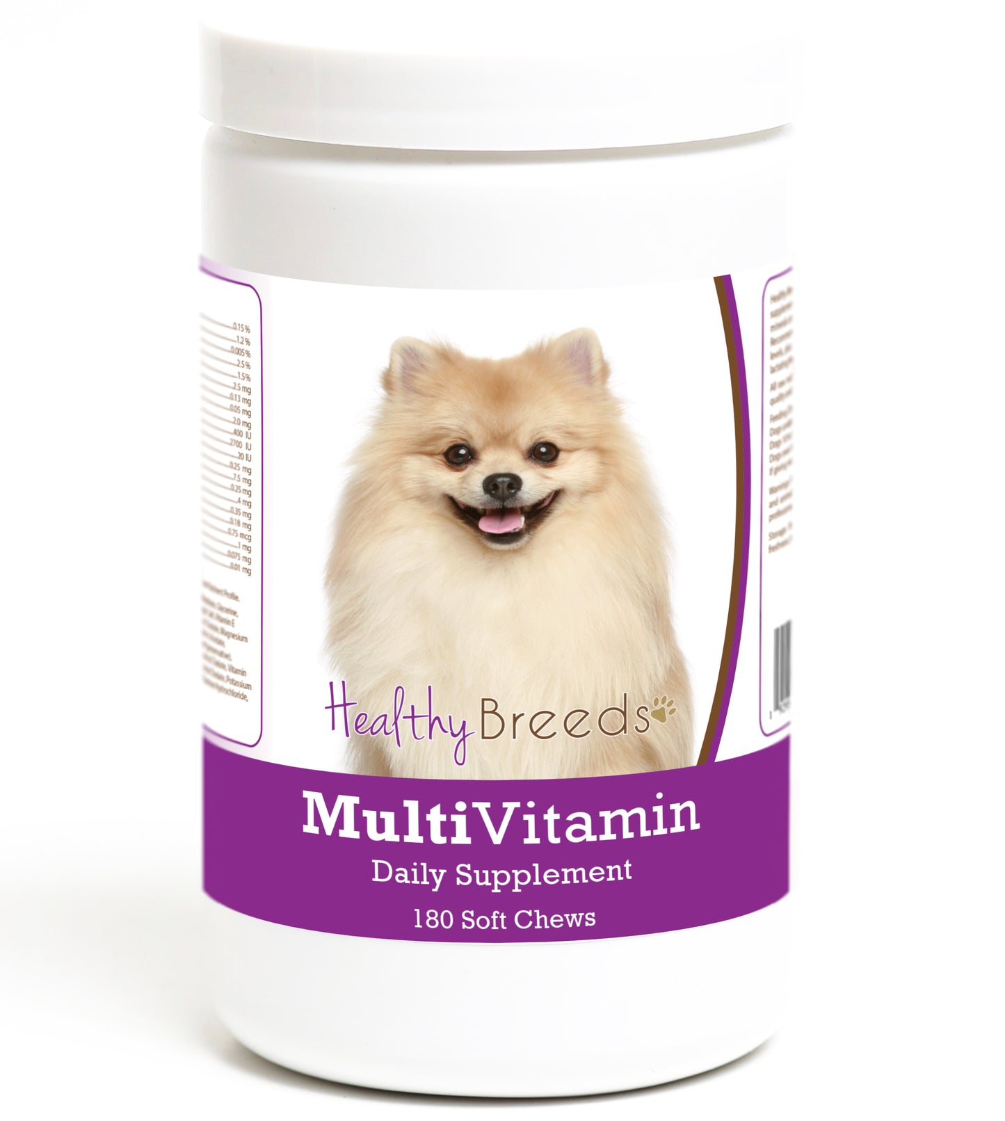 Healthy Breeds Multivitamin Soft Chew for Dogs - 180 Count