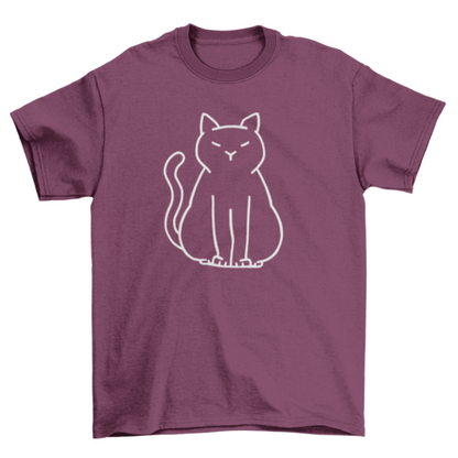 Minimalist Cat T-Shirt