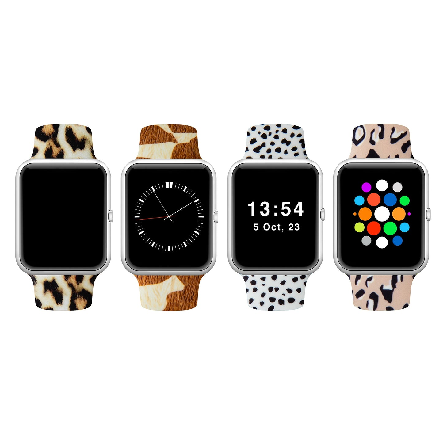 Patterned Silicone Apple Watch Band 38mm/40mm/41mm 42mm/44mm