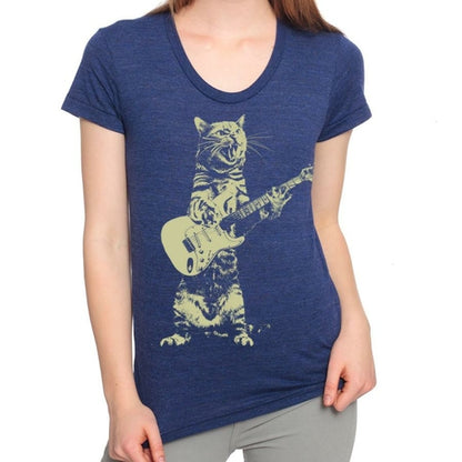 Cat Playing Guitar T-Shirt