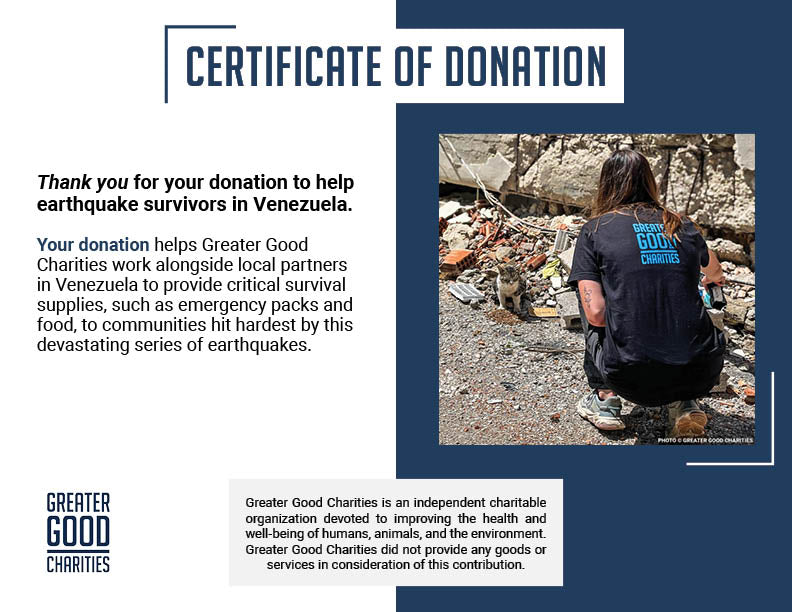 Rush Emergency Aid to Earthquake Survivors in Venezuela