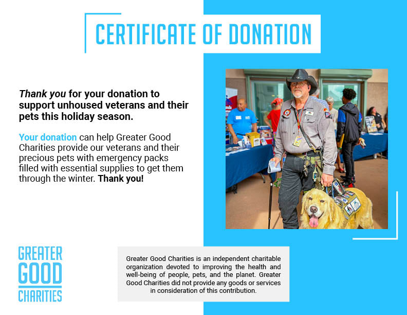Send Winter Relief Kits to Veterans & Pets Experiencing Homelessness