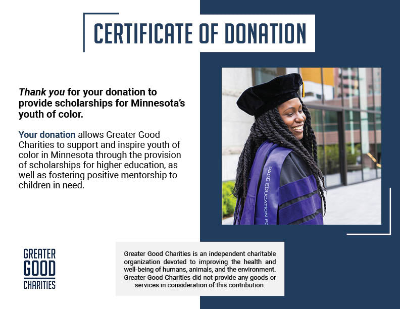 Help Provide Scholarships to Minnesota’s Youth of Color