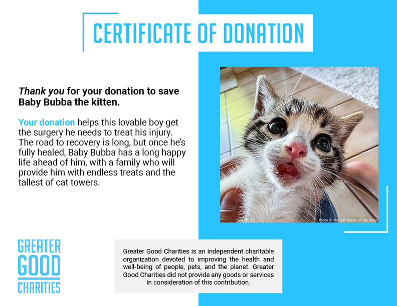 Help Baby Bubba Heal from Severe Lip Injury