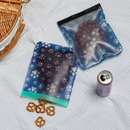 Reusable Food Storage Bags Set of 2 | Airtight Leakproof BPA-Free Freezer-Safe Reusable Bags