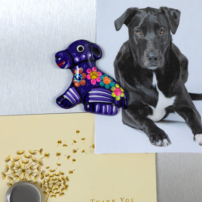 Hand-Painted Ceramic Dog Magnet