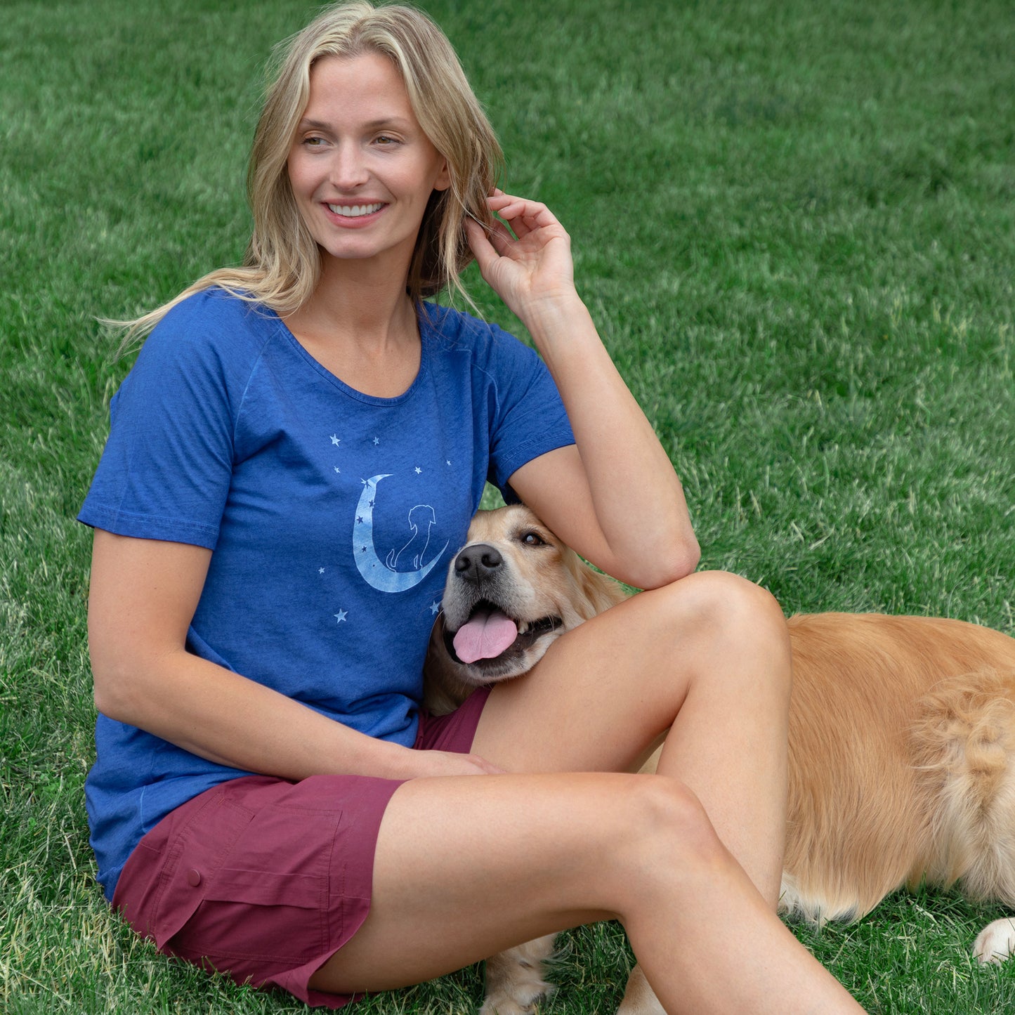 Pet & Moon Acid Wash Tee