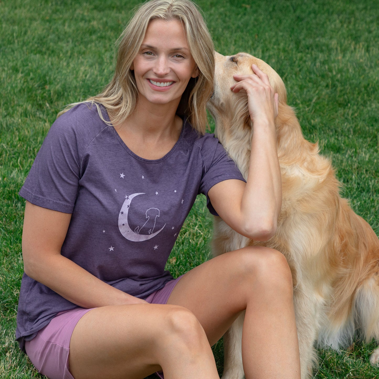 Pet & Moon Acid Wash Tee