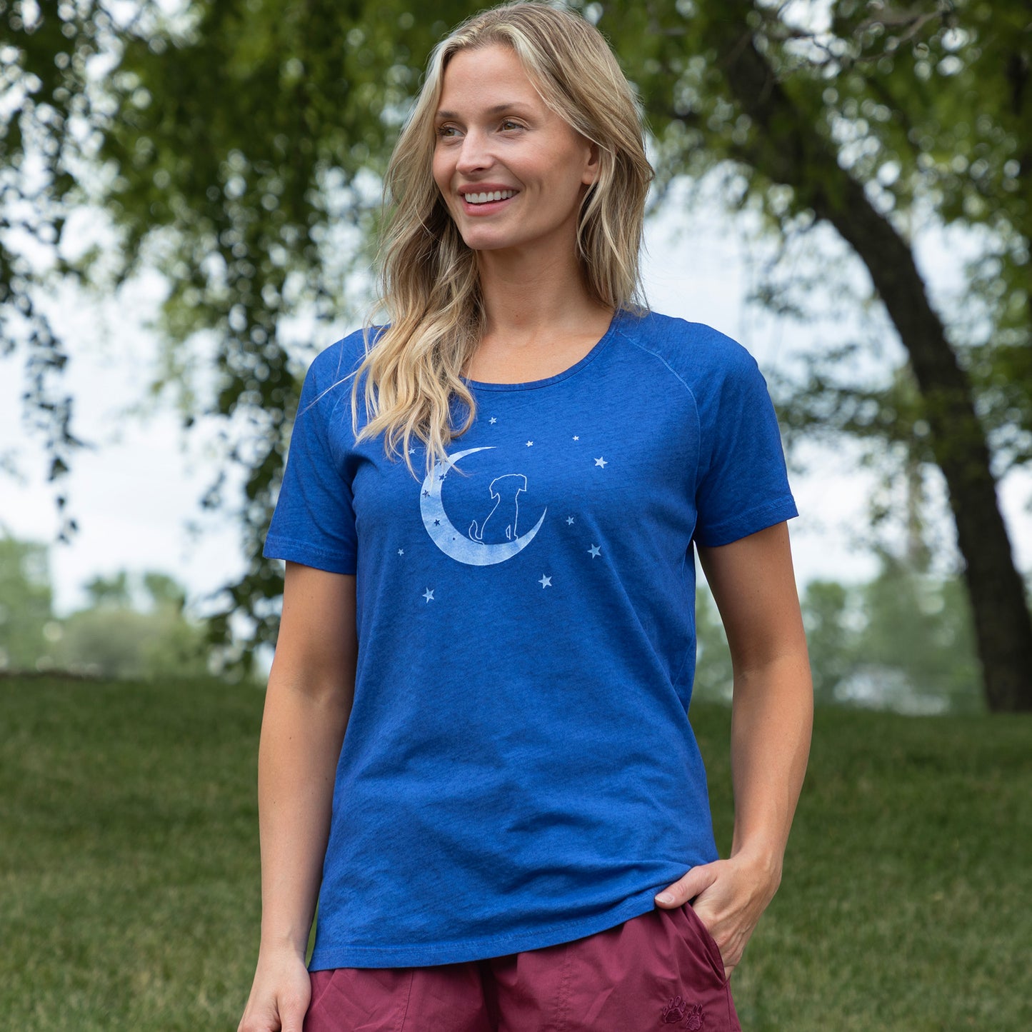 Pet & Moon Acid Wash Tee