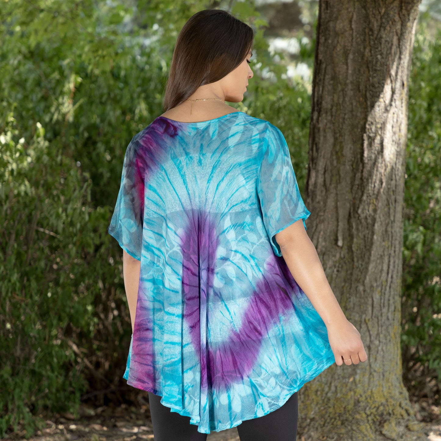 Swirls in the Sky Short Sleeve Tunic