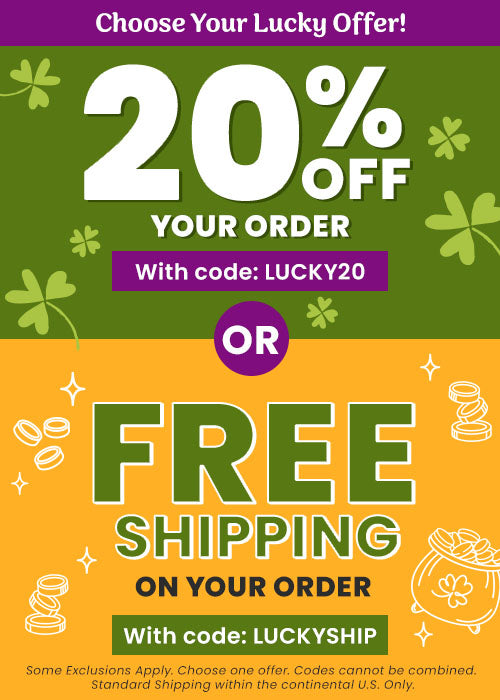 Choose Your Lucky Offer promotion from The Animal Rescue Site and GreaterGood. Proceeds help support shelter pets and more. Shop pet-themed apparel, paw-print accessories, and cozy animal-lover gifts with extra savings.