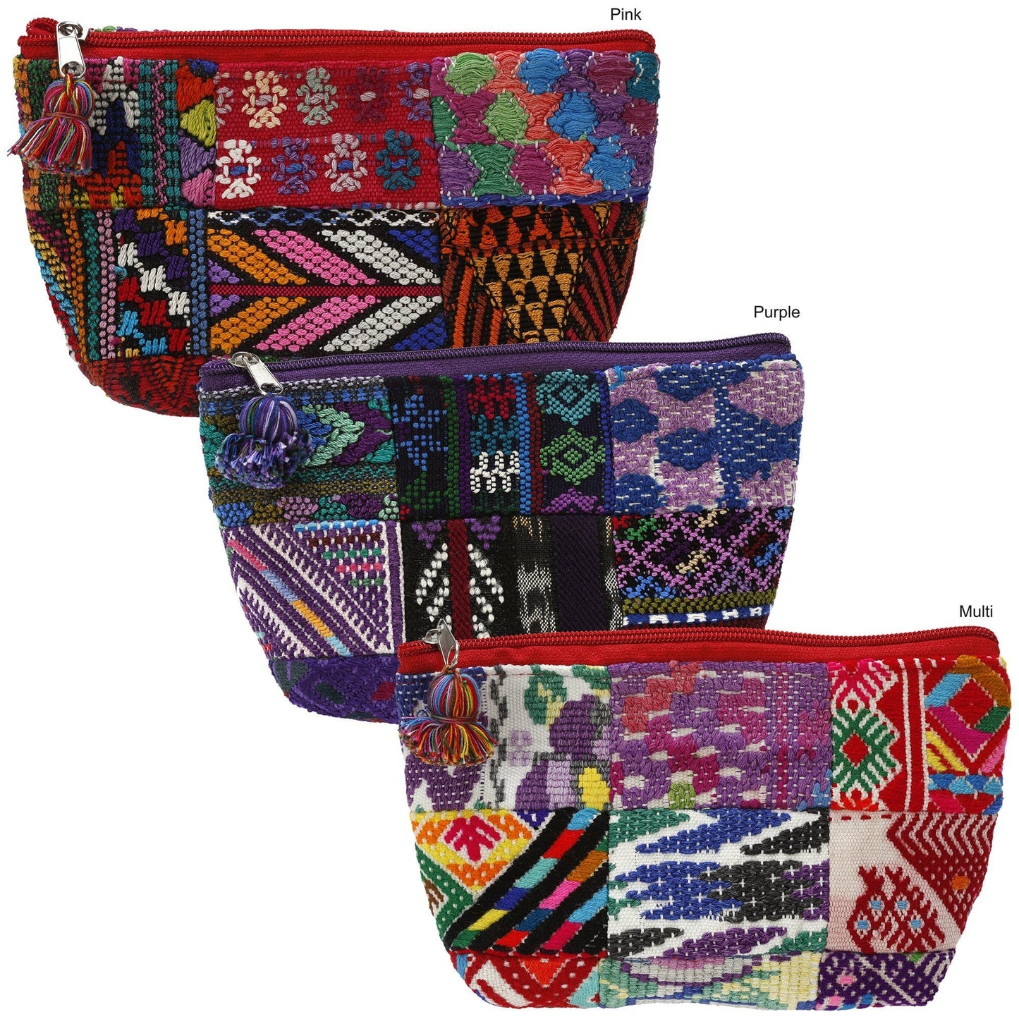 Huipil Patchwork Cosmetic Bag