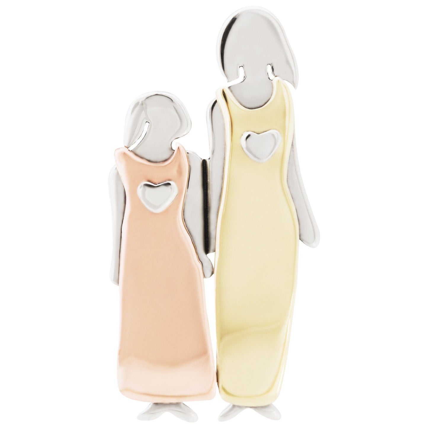 Mother & Daughter Love Mixed Metal Pin