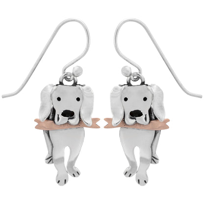 Cat & Dog Mixed Metal Earrings | Handmade, Fair Trade
