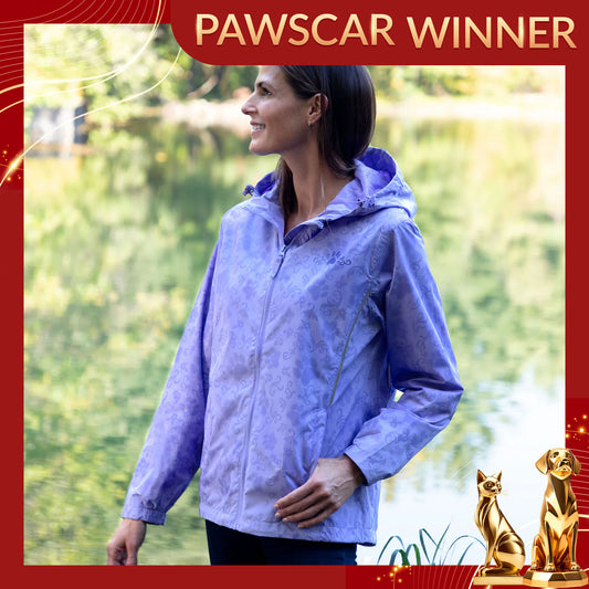 Magical Print Paw Print Rain Jacket