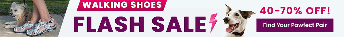 Shop the walking shoes flash sale with 40-70% off to "Find Your Pawfect Pair" and enjoy comfort every day. Proceeds help support shelter pets and more through The Animal Rescue Site and GreaterGood.