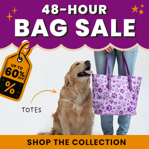 Shop the 48-Hour Bag Sale featuring totes and more at up to 60% off. Shop the collection today and help support shelter pets and more through The Animal Rescue Site and GreaterGood.