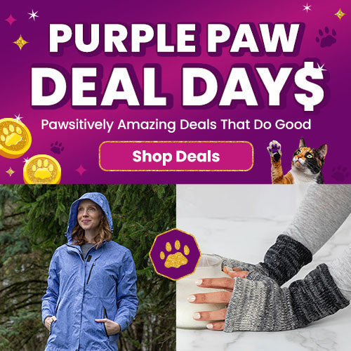 Shop the Purple Paw Deal Days event featuring pawsitively amazing deals that do good, with savings up to 65% off storewide. Every purchase helps support shelter pets and more through The Animal Rescue Site and GreaterGood.