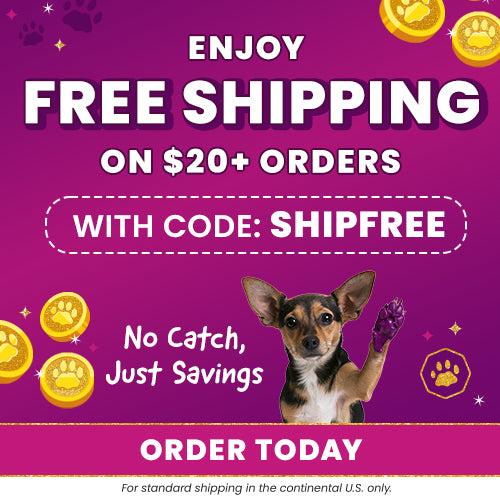 Enjoy free shipping on orders of $20 or more with code SHIPFREE for standard shipping in the continental U.S. only. Order today to secure your savings while supporting shelter pets and more through The Animal Rescue Site and GreaterGood.