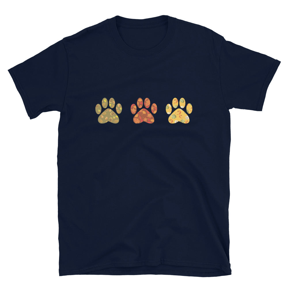 Festive Fall Paw Prints T-Shirt