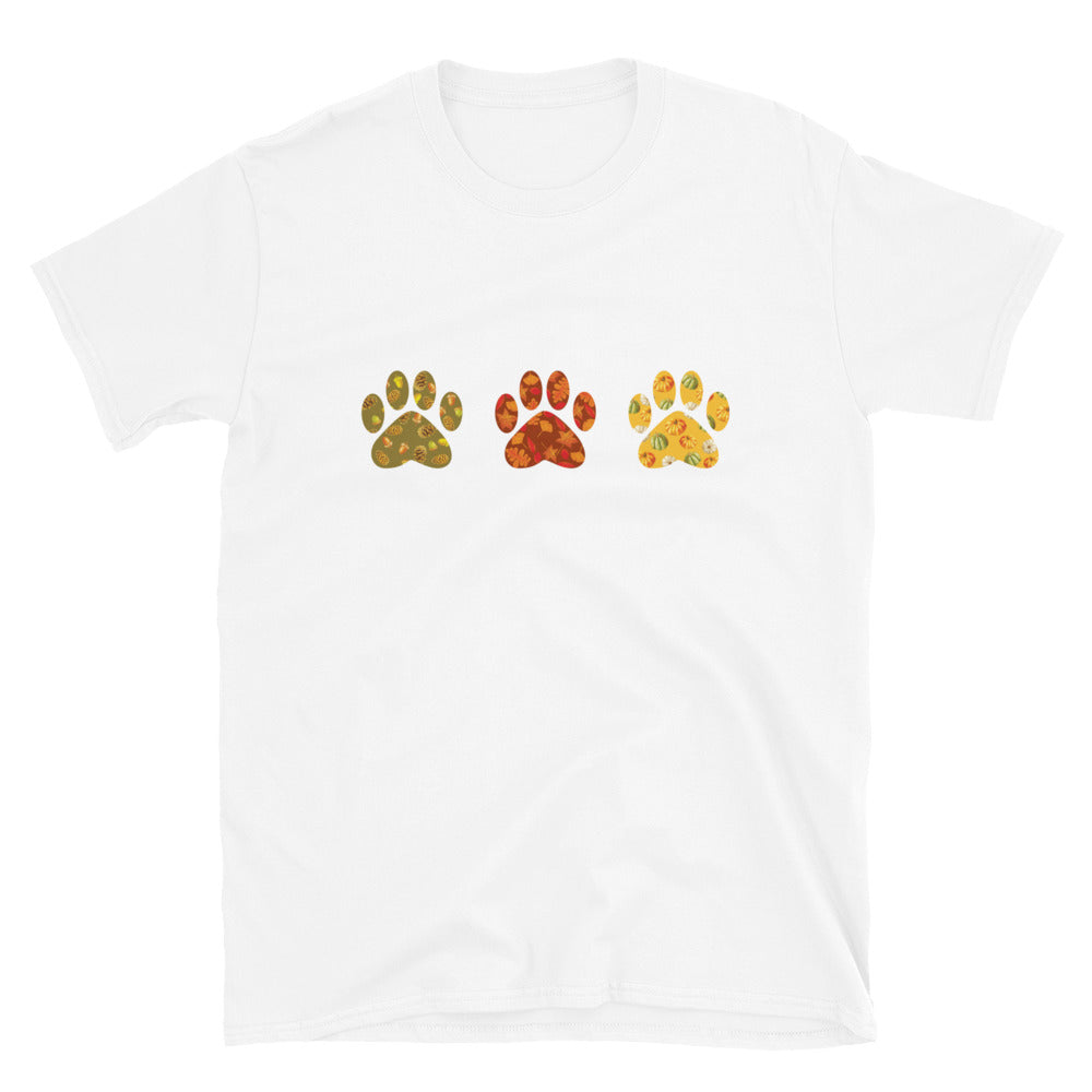 Festive Fall Paw Prints T-Shirt