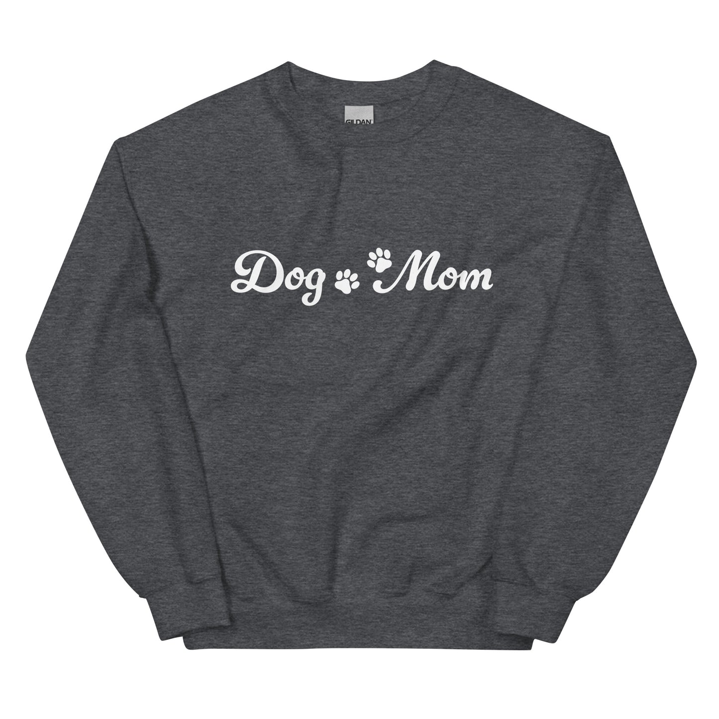 Paw Print Dog Mom Crewneck Sweatshirt