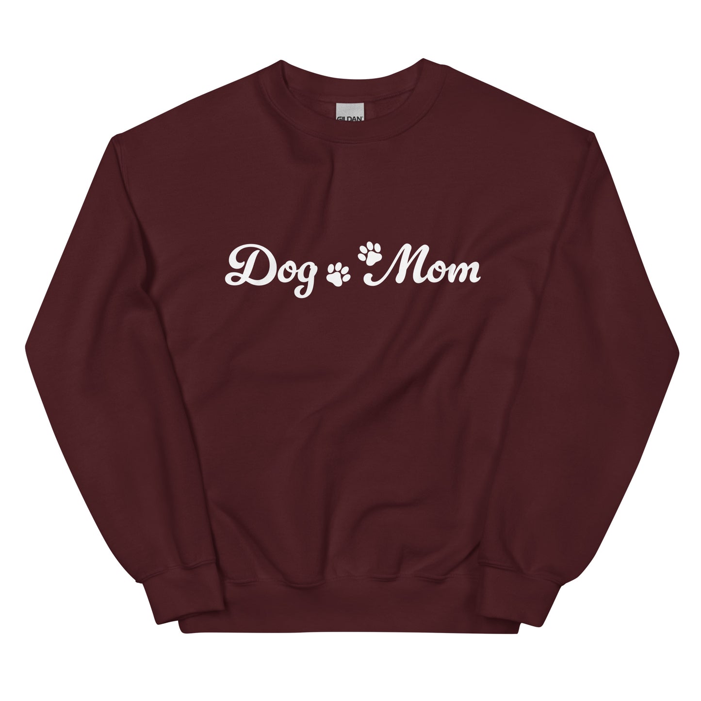 Paw Print Dog Mom Crewneck Sweatshirt