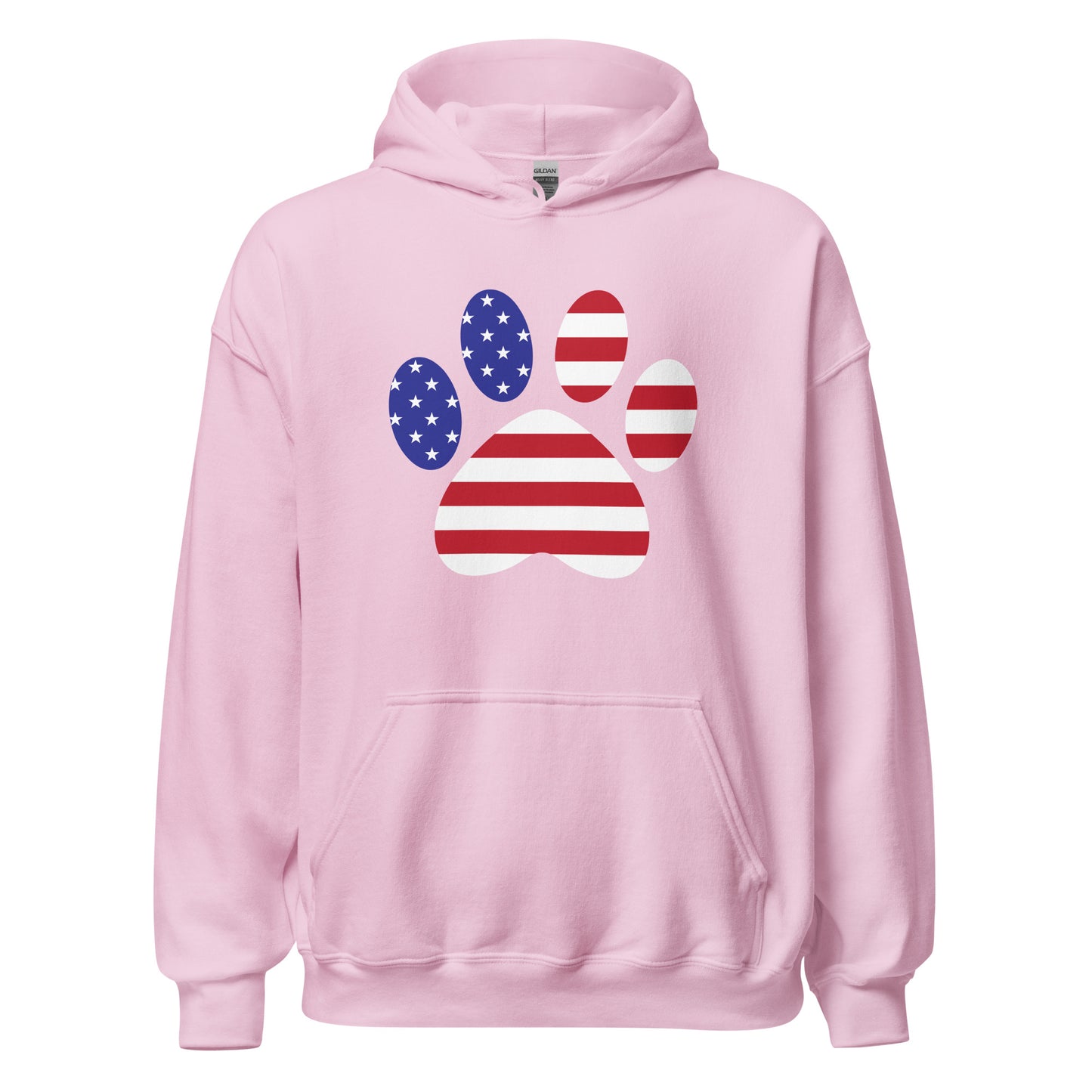 Patriotic Paw Print Hoodie