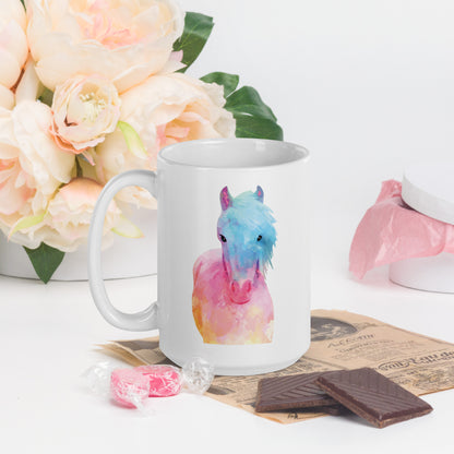 Horse in Sweet Pastels Mug