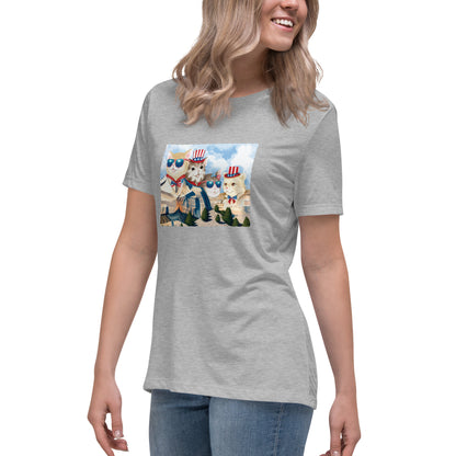 Cat Rushmore Women's Relaxed T-Shirt