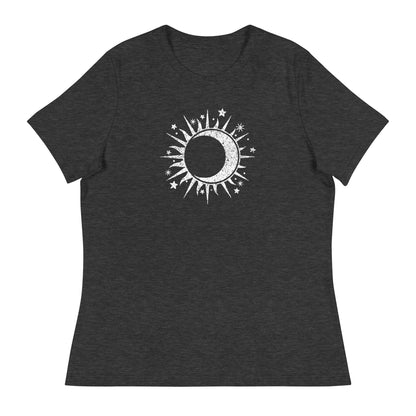 Celestial Sun & Moon Women's Relaxed T-Shirt