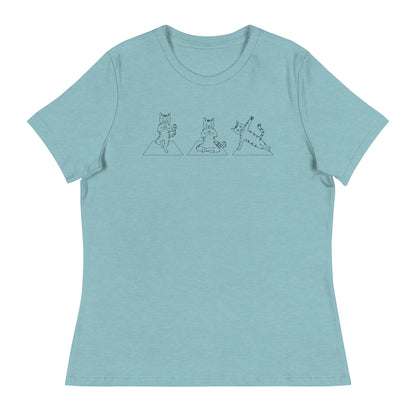 Cat Yoga Pose Relaxed T-Shirt