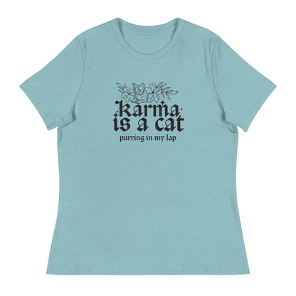 Karma is a Cat Women's Relaxed T-Shirt