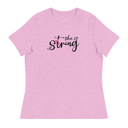 She Is Strong Women's Relaxed T-Shirt