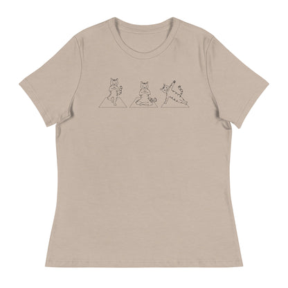 Cat Yoga Pose Relaxed T-Shirt