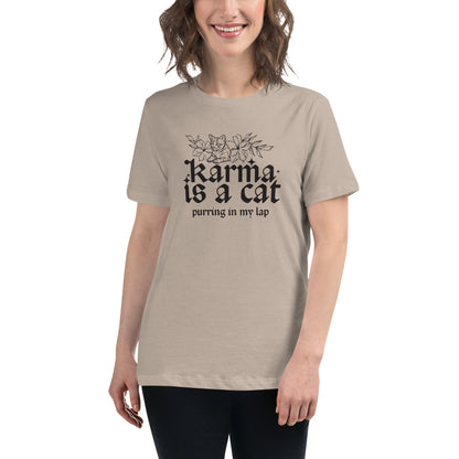 Karma is a Cat Women's Relaxed T-Shirt