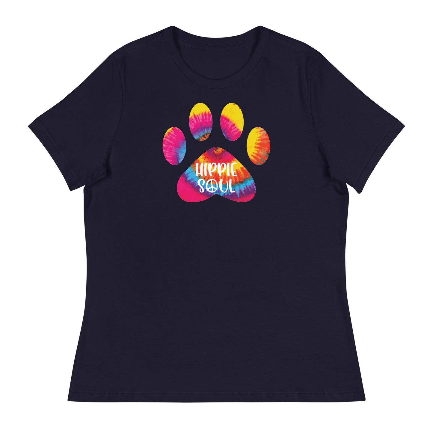 Hippie Soul Paw Print Women's Relaxed T-Shirt