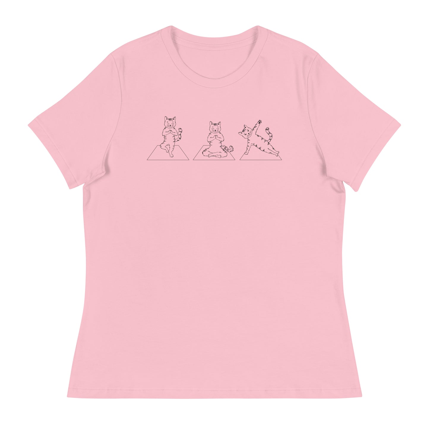 Cat Yoga Pose Relaxed T-Shirt