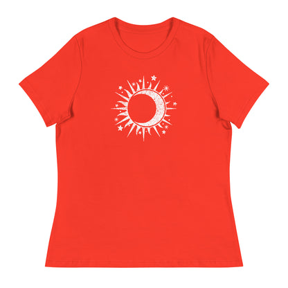 Celestial Sun & Moon Women's Relaxed T-Shirt