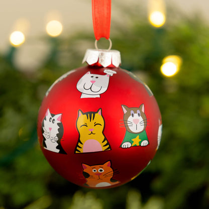 Pet Portrait Glass Ornament