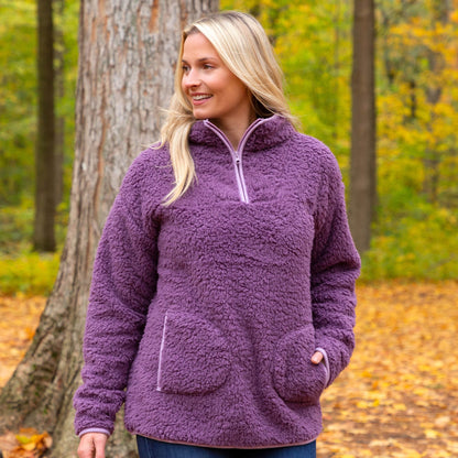 Cozy Paw Plush Sherpa Fleece Pullover