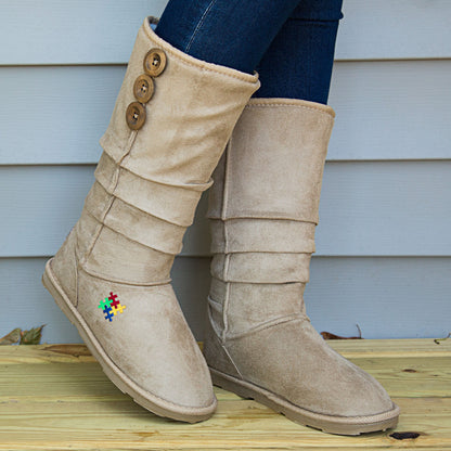 Autism Awareness Slouch Boots | GreaterGood