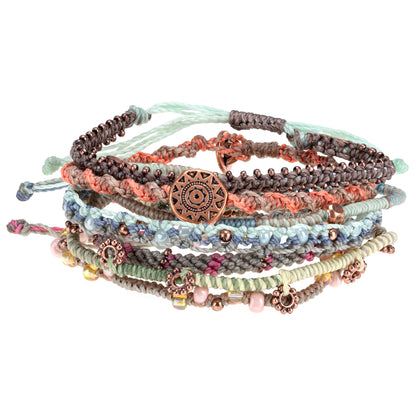 Guatemalan Seven-Strand Earth Bracelet | Fair Trade